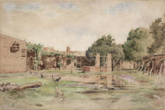 Patio de la chacra, 1901