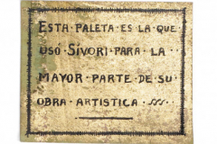 Paleta del pintor Eduardo Sívori